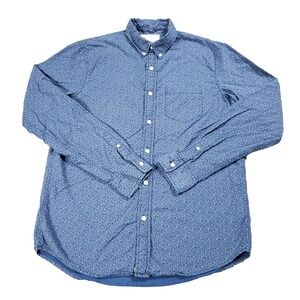 Denim & Supply Ralph Lauren Shirt Mens M Blue Paisley Button Up Western Preppy